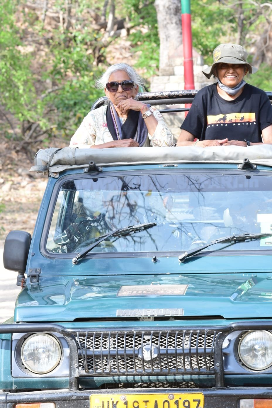 Our guests on a jungle safari in Jim Corbett