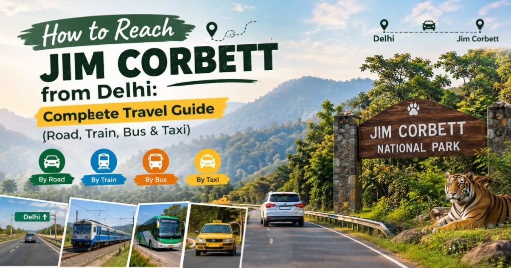 How to Reach Jim Corbett from Delhi: Complete Travel Guide (Road, Train, Bus & Taxi)