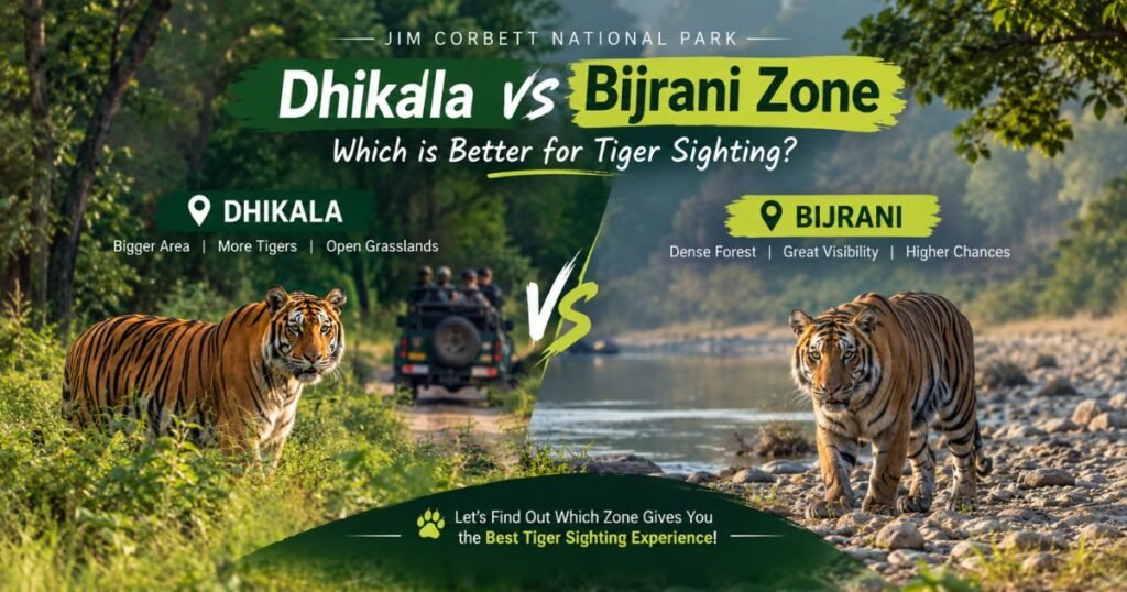 Dhikala vs Bijrani Zone: Which Is Better for Tiger Sighting in Jim Corbett?